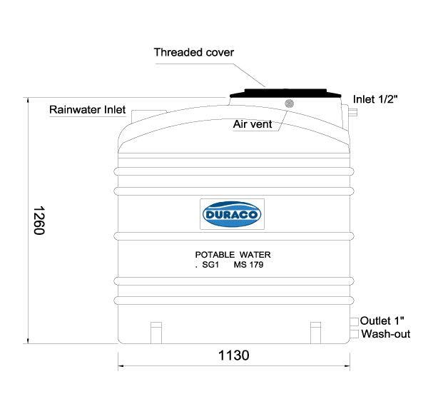 Water Tank 1000L