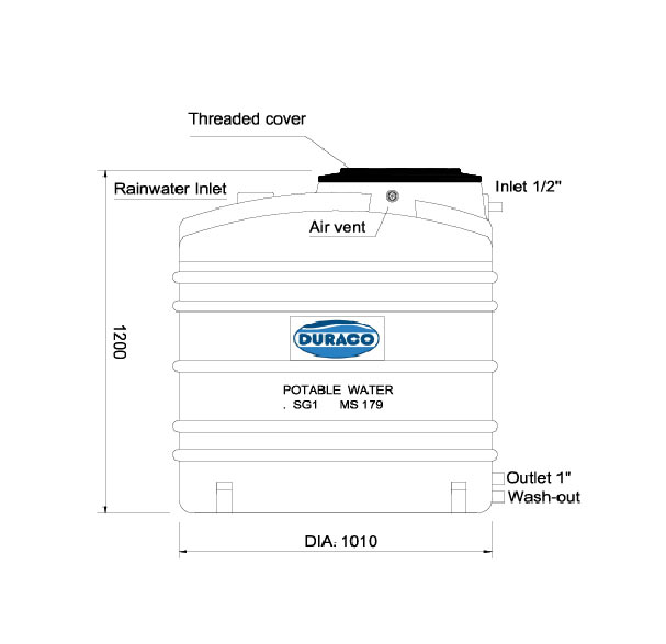 Water Tank 780L