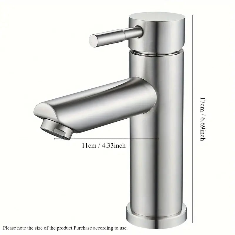Inox Basin Mixer - Matte Finish