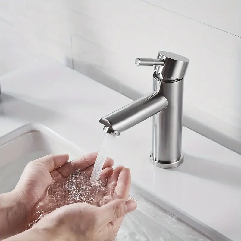 Inox Basin Mixer - Matte Finish