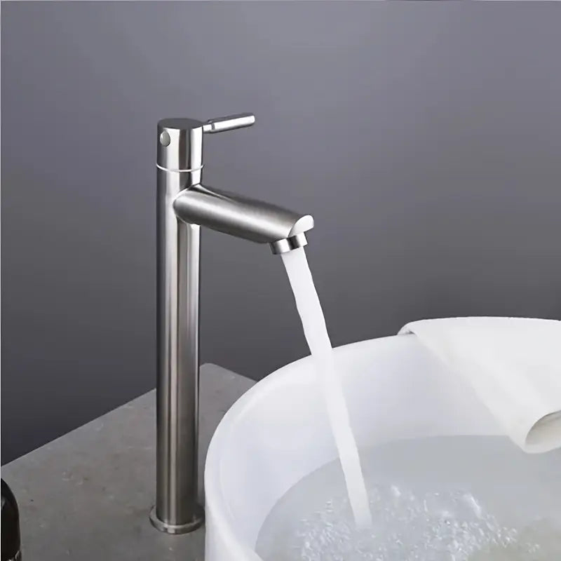 Inox Basin Mixer - Matte Finish Tall