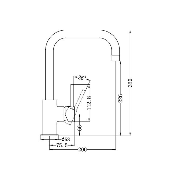 Black Kitchen Mixer – Matte Finish